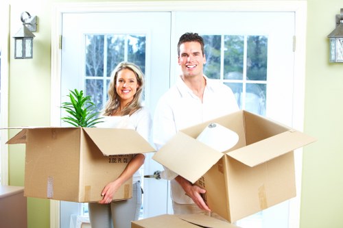 Careful wrapping and handling of household furniture for storage